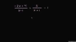 27 Equations with rational expressions example 2