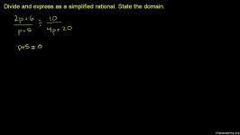 10 Dividing rational expressions