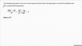 12 Dividing rational expressions unknown expression