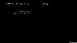 a6 Dividing polynomials  long division