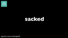 آموزش زبان انگلیسی تلفظ How to pronounce sacked