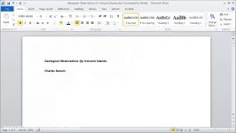 Creating a Table of Contents in a Word Document  Part 1