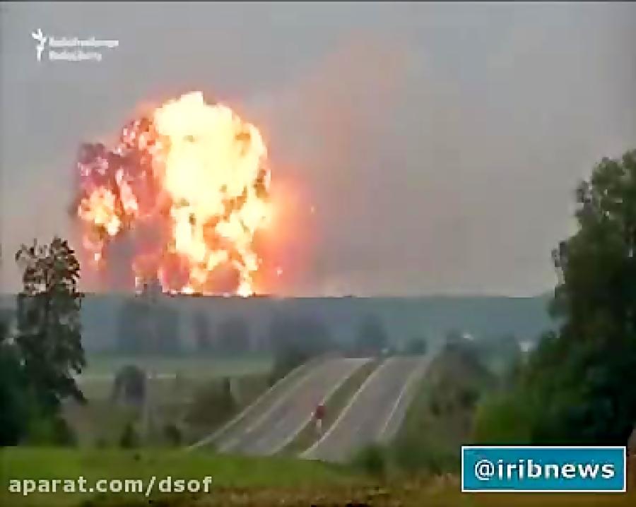 انفجار مهیب در انبار مهمات در اوکراین