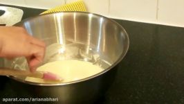 زدن خامه شیرینی ضبط دوم    how to make whipped cream