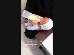 اموزش تغذیه استفاده شیشه شیر مخصوص هابرمن مدلا برای نوزاد شکاف کام لب ن