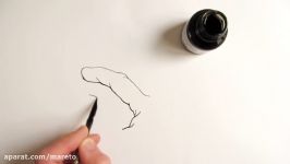 How to Draw a Hand using pen and ink