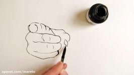 How to Draw a Hand with a Pointing Finger Uncle Sam Gesture