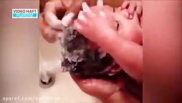 ویدئوهای پربازدید شبکه های اجتماعی حمام کودکان