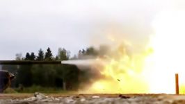 صحنه آهسته شلیک گلوله دهانه تانک T90 روسی