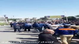 اعتراض کارگران گروه ملی فولاد به دلیل حقوق عقب افتاده