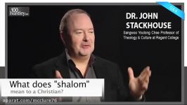 What does Shalom mean to a Christian