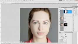 آموزش رتوش فانتزی چهره دختران زنان Photoshop