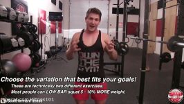Squat High Bar Vs Low Bar  Which Builds More Muscle More Strength Great Warm Up Tips