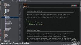 آموزش Laravel  آشنایی فایل پیکربندی Auth آریاگستر
