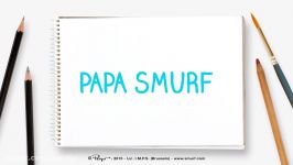 How to draw Papa Smurf • The Smurfs