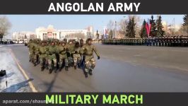 Unusual gift for Defender of the Fatherland Day Angolan army’s military march