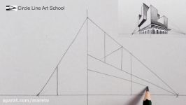 How to Draw in Two Point Perspective 3D Building