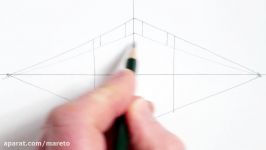 How to Draw using 2 Point Perspective Draw a Castle Step by Step
