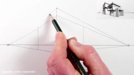 How to Draw a House in Two Point Perspective Modern House