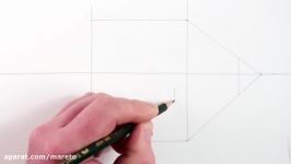 How to Draw a House in 1 Point Perspective Step by Step