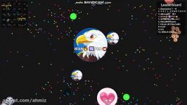 گیم پلی زیبای من در بازی آگاریو Agar.io