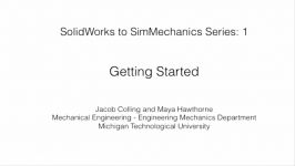 SOLIDWORKS to Simulink Simscape