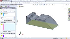 SolidWorks 2009  Using Convert to Sheet Metal a tutorial by SolidProfessor