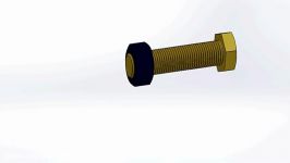 solidworks civata ve somun yapılmış montaj