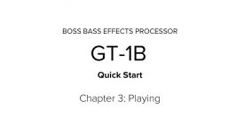 BOSS GT 1B Bass Effects Processor