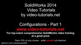 How to work with configurations #1  SOLIDWORKS Tutorials Configurations