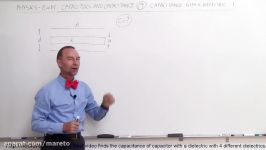 Physics  EM Capacitors Capacitance 19 of 37 C when a Smaller Dielectric is Inserted