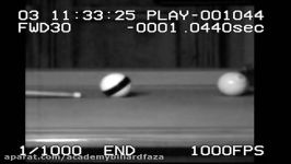 Pool and billiards draw backspin screw back shot 