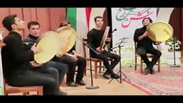 بوکان گروه مولود خوانی مولوی در رونمایی فرش سفید صلح