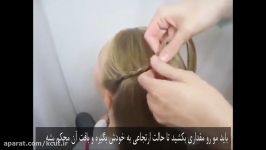 آموزش ساده برای بافتن موی هدبندی