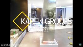 آبنمای ریزشی شیشه ای آقای هرمز زاده www.karengroups.ir