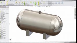 Solidworks Simulation tutorial  Analyze Tank Pressure in Solidworks