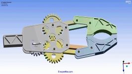 ANSYS TUTORIAL 17 FINITE ELEMENT ANALYSIS of a Gripper with gears and jaws