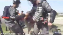 وحشیگری سربازان رژیم صهیونیستی در تظاهرات رام الله