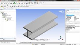 fatigue FoS Analysis of I beam in Ansys workbench  Ansys tutorial