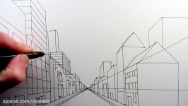 How to Draw a City Street View in One Point Perspective TL