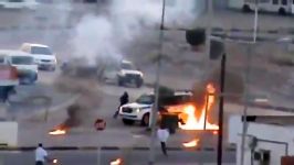بحرینحمله جوانان کفنپوش بحرینی فرار مزدوران منامه