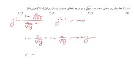ریاضی کنکور  تدریس وضعیت دو منحنی علی هاشمی