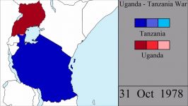 نقشه جنگ اوگاندا تانزانیا ۱۹۷۸ ۱۹۷۹