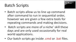 Windows Command Line Tutorial #5  Batch Scripts