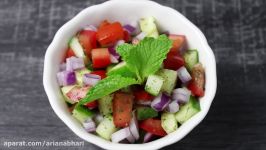 How To Prepare Salad Shirazi  طرز تهیه سالاد شیرازی