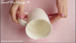 S.valentino tazza decorata in fimo  Valentines fimo decorated mug DIY