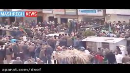 تجمع کُردهای عفرین در حمایت بشار اسد