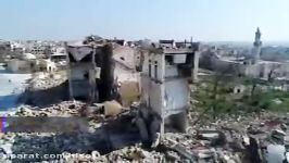 تصاویر پهپاد ویرانی های حلب درعا در سوریه
