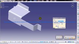 Catia V5 Tutorial User Flange with Basic Profile and Spine Sheetmetal Workbench