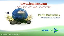 قالب پاورپوینت سه بعدی متحرک earth butterfly